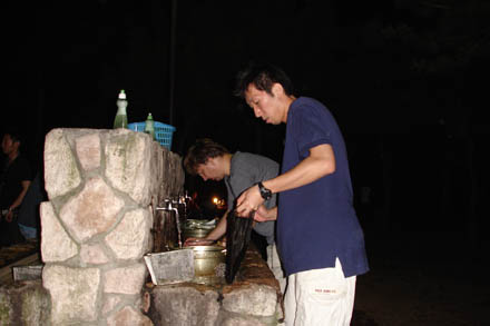 Odaiba Day - Washing up