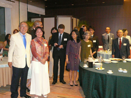 Group photo at Mitsubishi Club